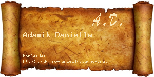 Adamik Daniella névjegykártya